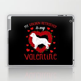 Dog Animal Hearts Dog Retriever My Valentines Day Laptop Skin