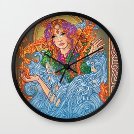 Bríd the healer by Jim Fitzpatrick Wall Clock | Brigid, Drawing 