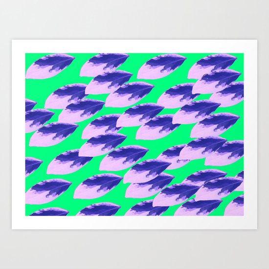 The Limeade Leaves Art Print