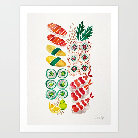 Sushi Collection Art Print