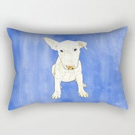 English bull terrier puppy pop art Rectangular Pillow
