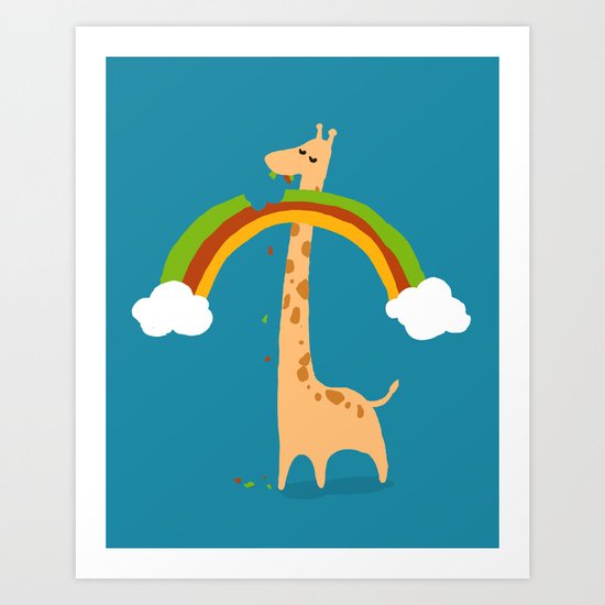 Taste of Happiness Rainbow Art Print