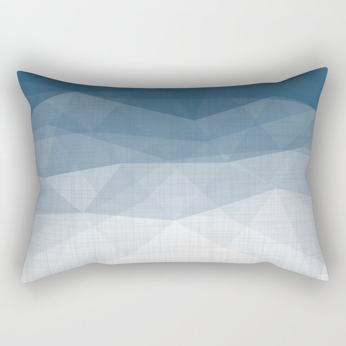 Imperial Topaz - Geometric Triangles Minimalism Rectangular Pillow