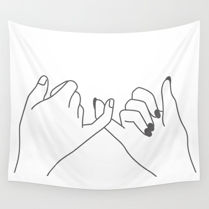 Pinky Promise 3 Wall Tapestry by Andreas12 Society6