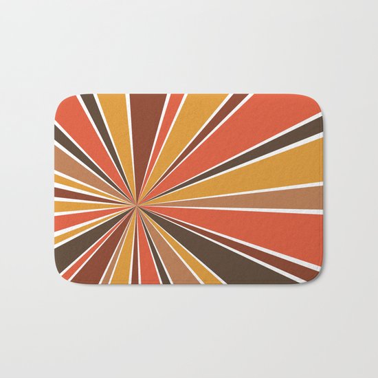 70's Star Burst Bath Mat
