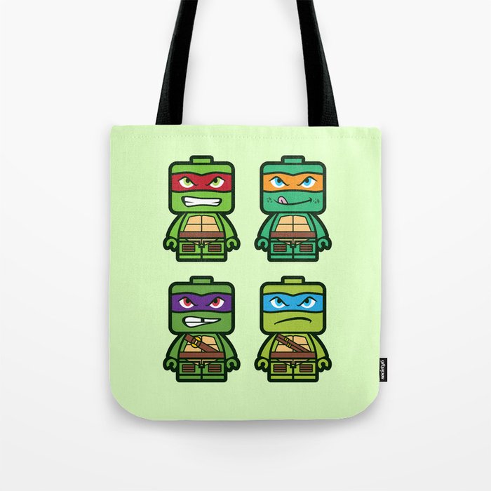 Chibi Ninja Turtles Tote Bag By Brogressproject Society6 Chibi Ninja Turtles Tote Bag