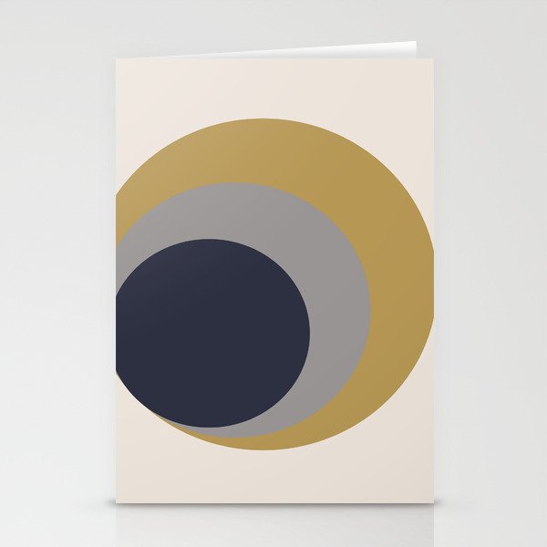 Nested Circles Stationery Cards
