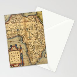 Old map of Africa Stationery Cards