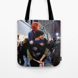 Eternal sunshine of the spotless mind Jim Carrey and Kate Winslet Tote Bag