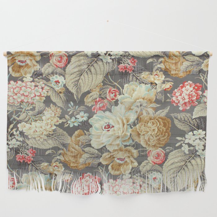 Granny's Regal Gold and Silver Roses Wall Hanging
