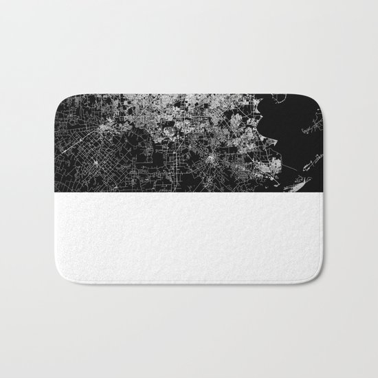 Houston map Bath Mat