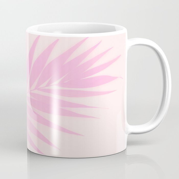 Pink Palm Leaf #decor #society6 #buyart Coffee Mug