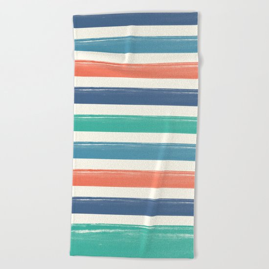 The colors of the sea Beach Towel
