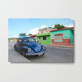El Yucatan Metal Print | Streetphotography, Colorful, Green, Yucatan, Colors, Photo, Peninsula, Merida, Car, Vintage 