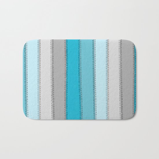Blue Lines Bath Mat