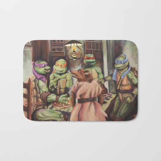 The Pizza Eaters Bath Mat