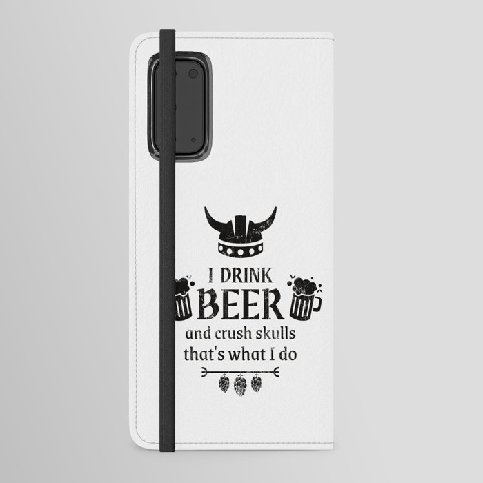 Viking Beer Drinker Funny Saying Android Wallet Case