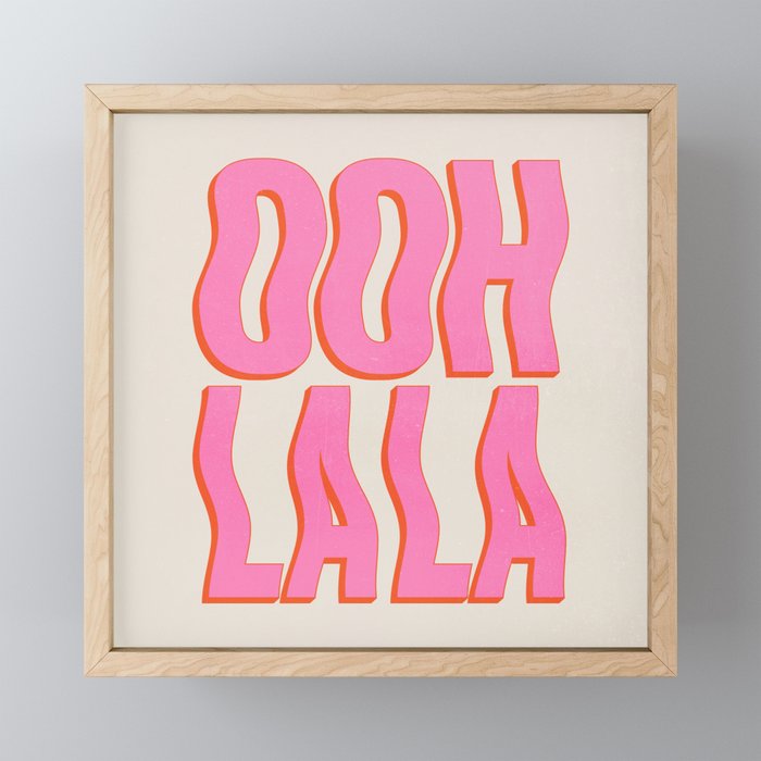Ooh La La Framed Mini Art Print