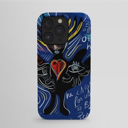 Black Angel Hope and Peace for All Street Art Graffiti iPhone Case