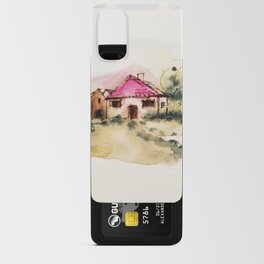 My path on vacation in watercolor and ink. Android Card Case