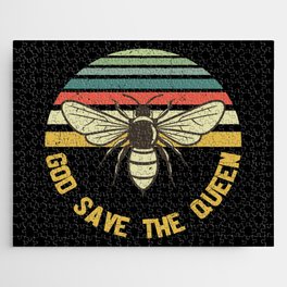 God Save The Queen Bee Vintage Jigsaw Puzzle