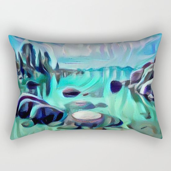 Sand Harbor Rectangular Pillow