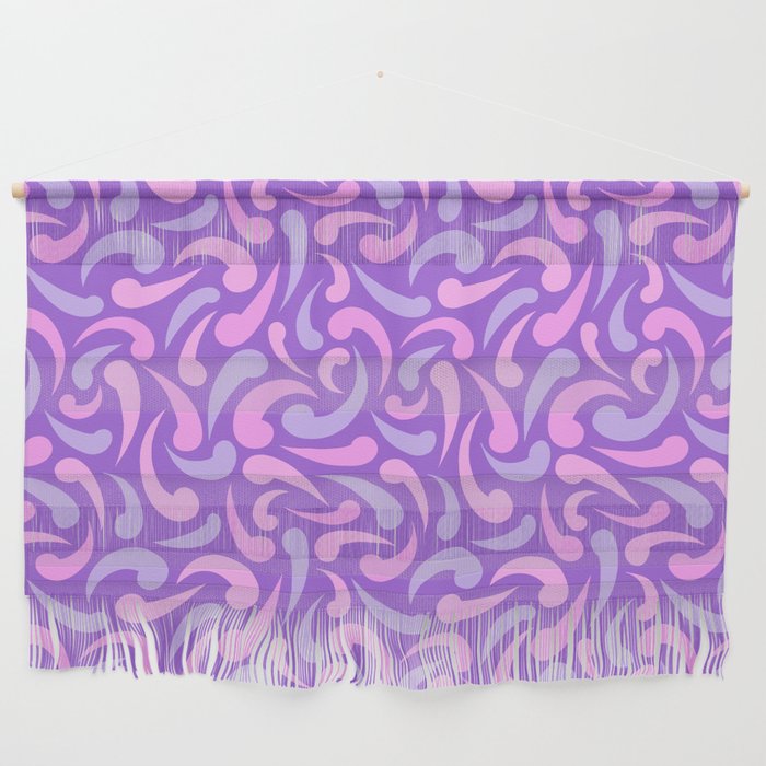 Lavender Abstract Swirls Wall Hanging