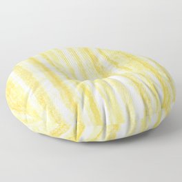 Yellow distressed texture looking cool Floor Pillow