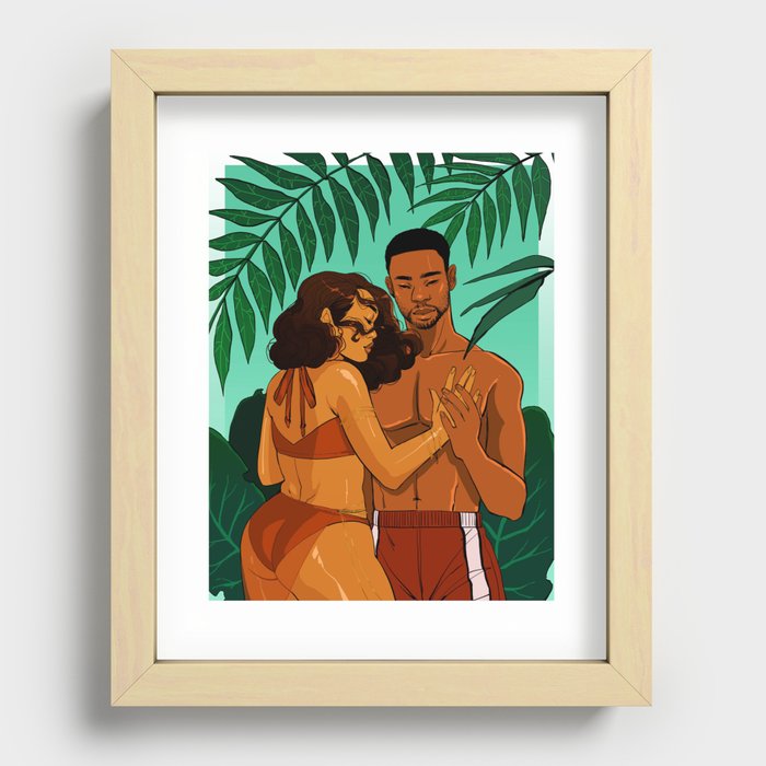Romance in the tropics Recessed Framed Print