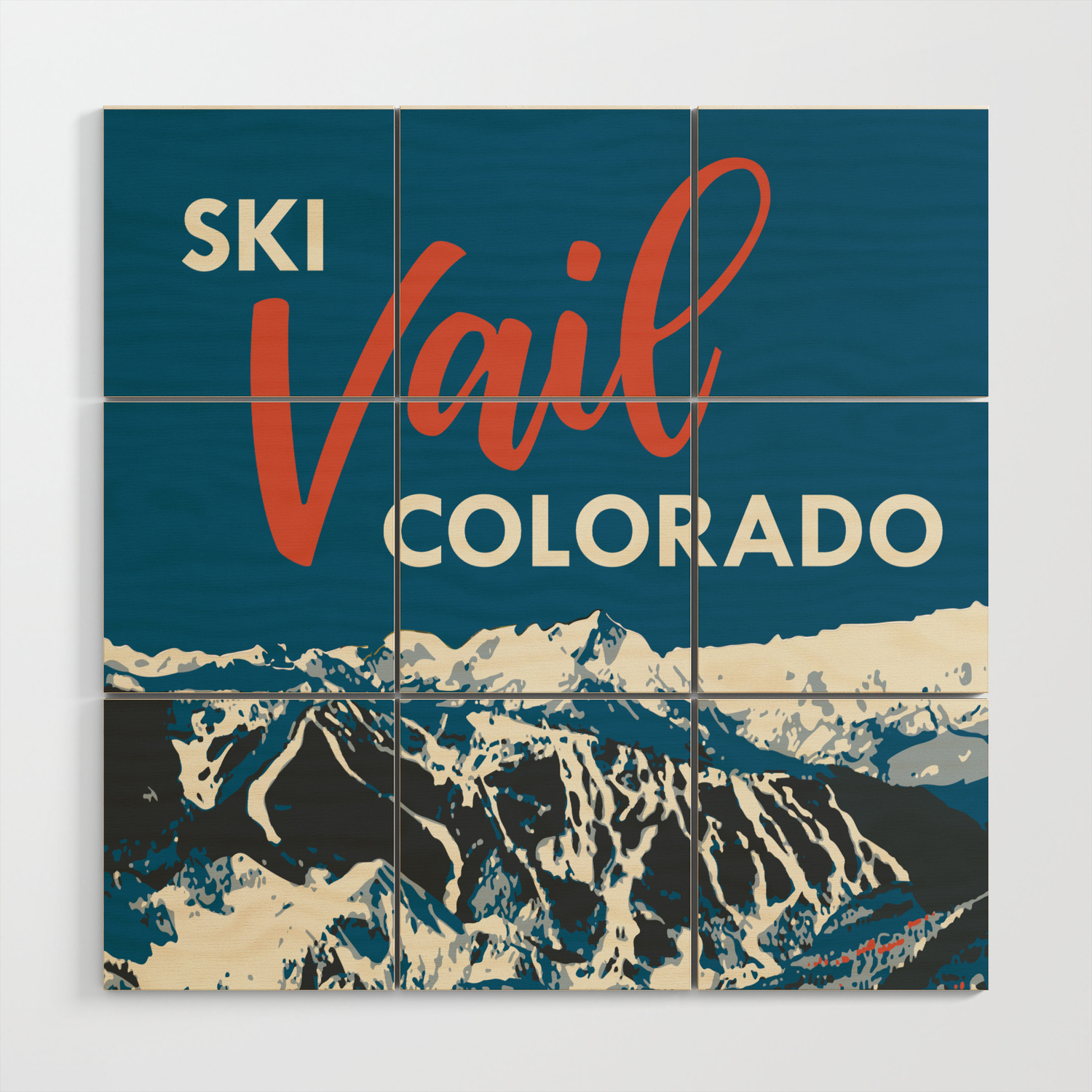 Vail Colorado Poster Vail Ski Town Color Photo Vail Colorado Print Vail Artwork Gift Vail Poster Vail CO Wall Art Home Decor