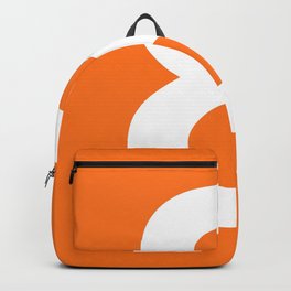 Number 8 (White & Orange) Backpack