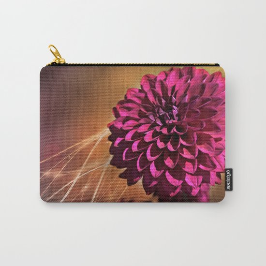 Red dahlia light effect Carry-All Pouch