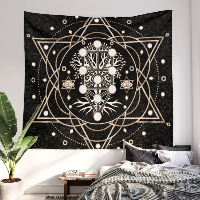 Kabbalah tree of life tapestry 2025