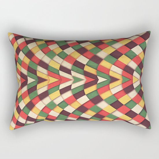 Rastafarian Tile Rectangular Pillow