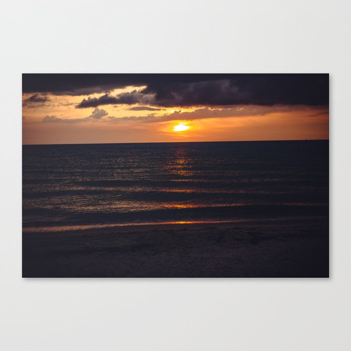 Sunset On Clearwater Beach, FL Canvas Print