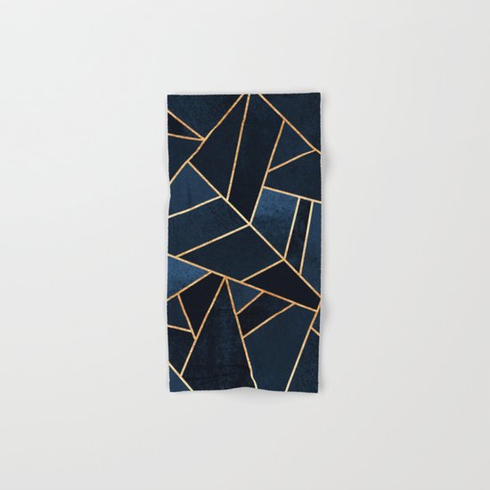 Navy Stone Hand & Bath Towel