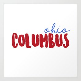 Columbus Ohio Art Print