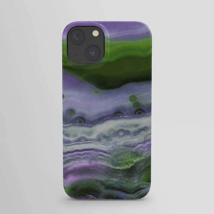 Purple and Green Agate iPhone Case