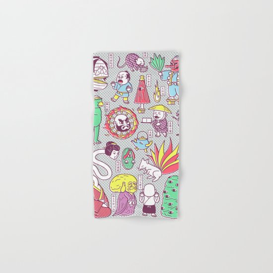 Yokai / Japanese Supernatural Monsters Hand & Bath Towel