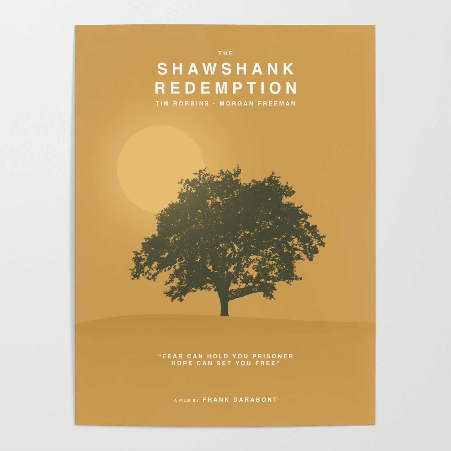 The Shawshank Redemption 1994 Minimalist Movie Poster Poster By Classicalart Society6
