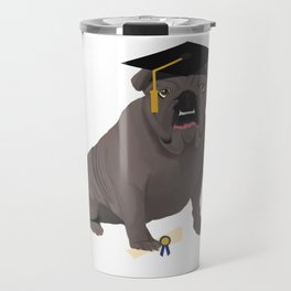 Bulldog Graduation Travel Mug