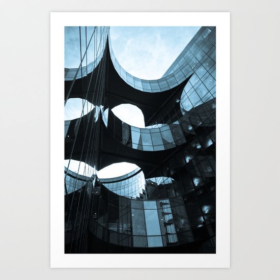 Southbank Building abstract Art Print