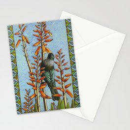 Tui in the succulents Stationery Card