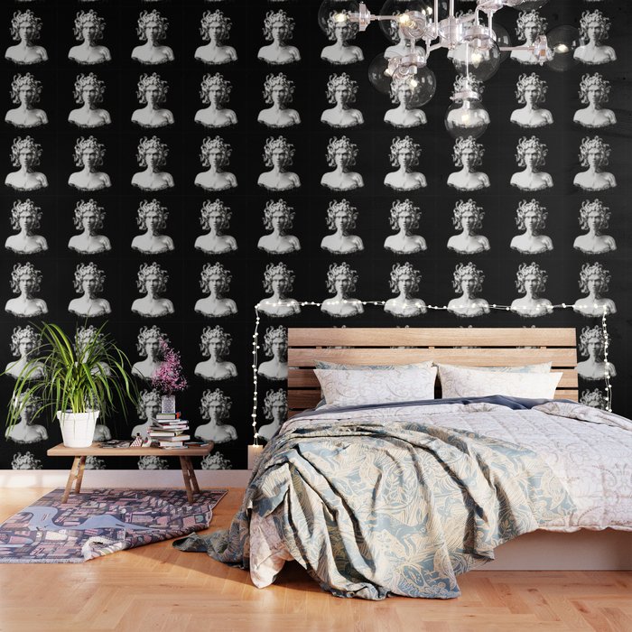 Silver Medusa Wallpaper