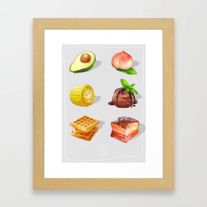 Food! Framed Art Print
