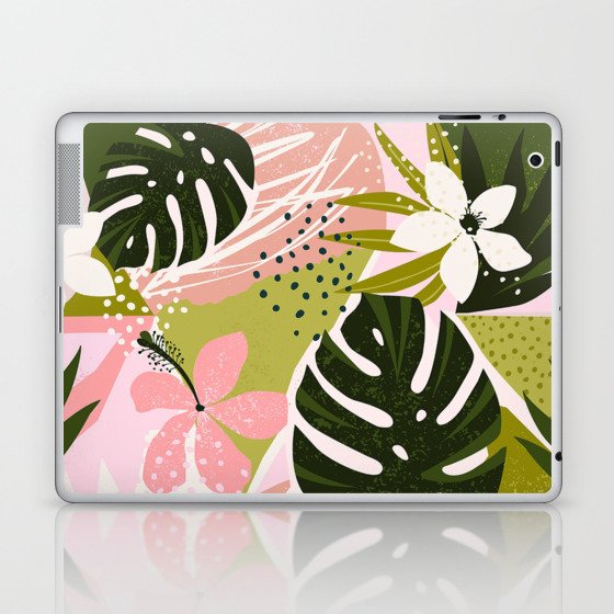 Hawaiian Floral Laptop & iPad Skin