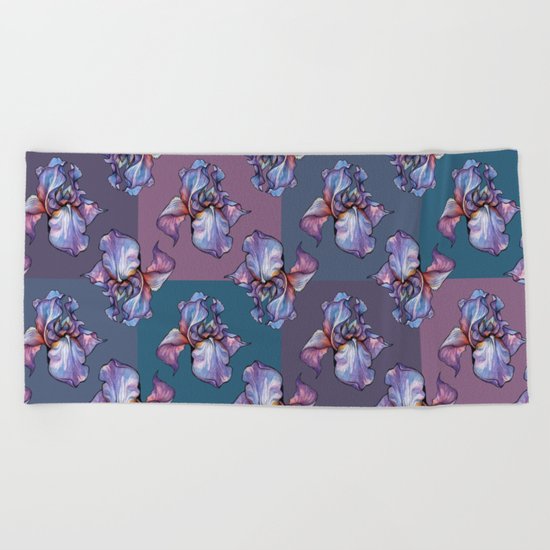 Iris Beach Towel