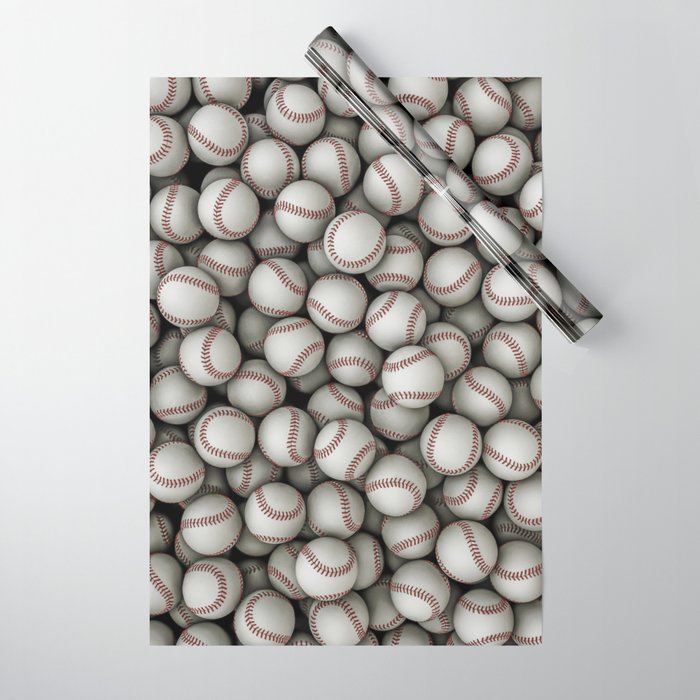 Baseballs Wrapping Paper