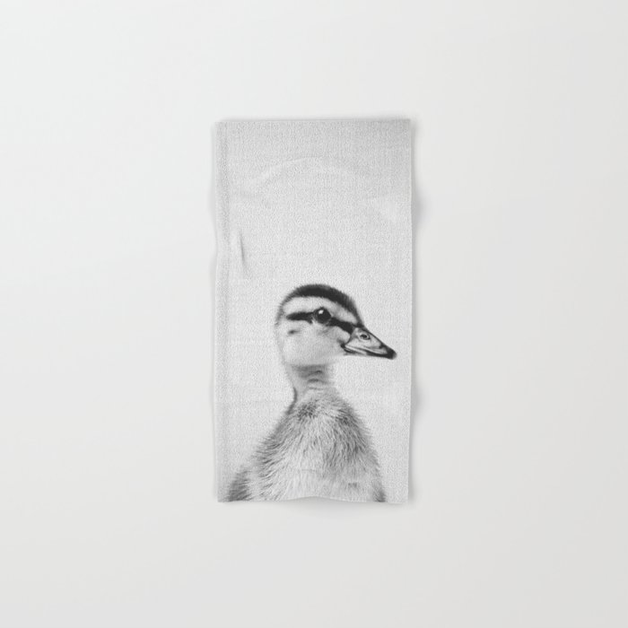 Duckling - Black & White Hand & Bath Towel