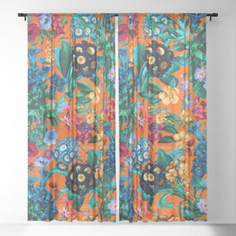 Romantic Garden VII Sheer Curtain